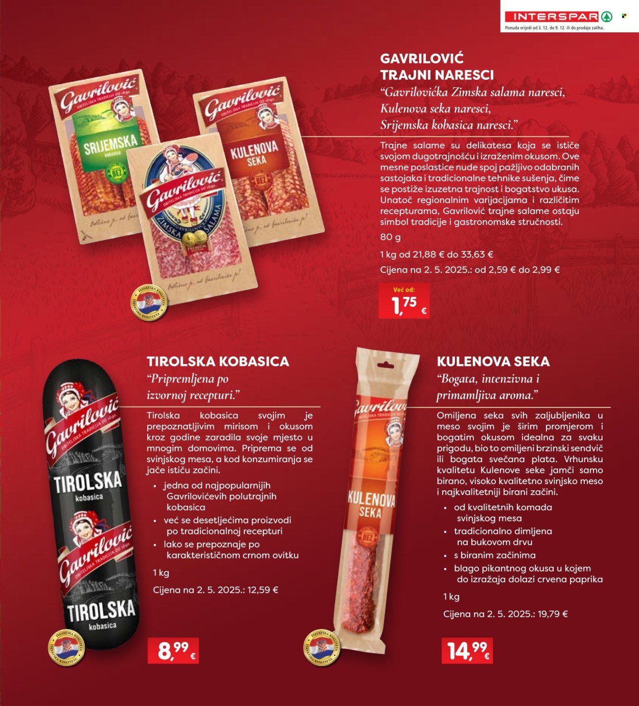 INTERSPAR katalog - Od srijede 03.12.2025.