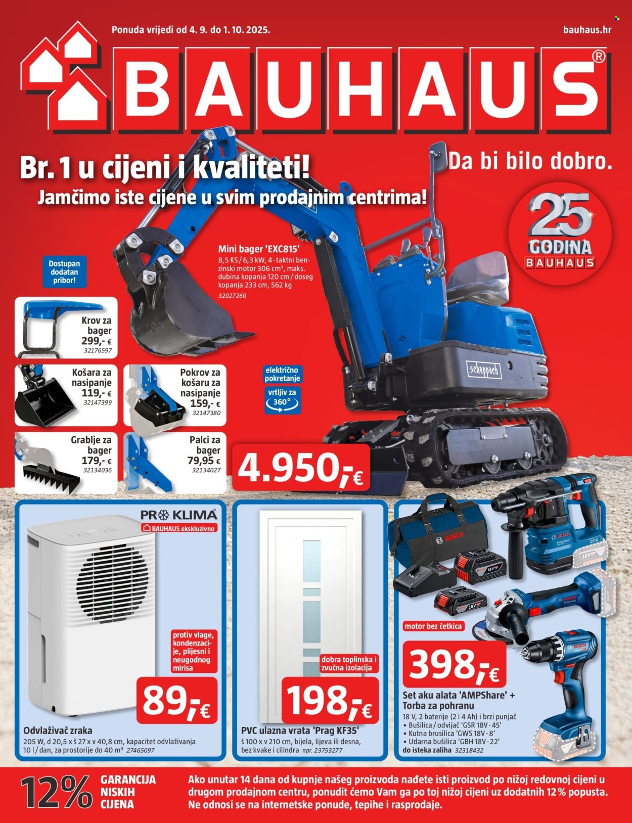 BAUHAUS katalog - Aktualni letak Rujan 2025