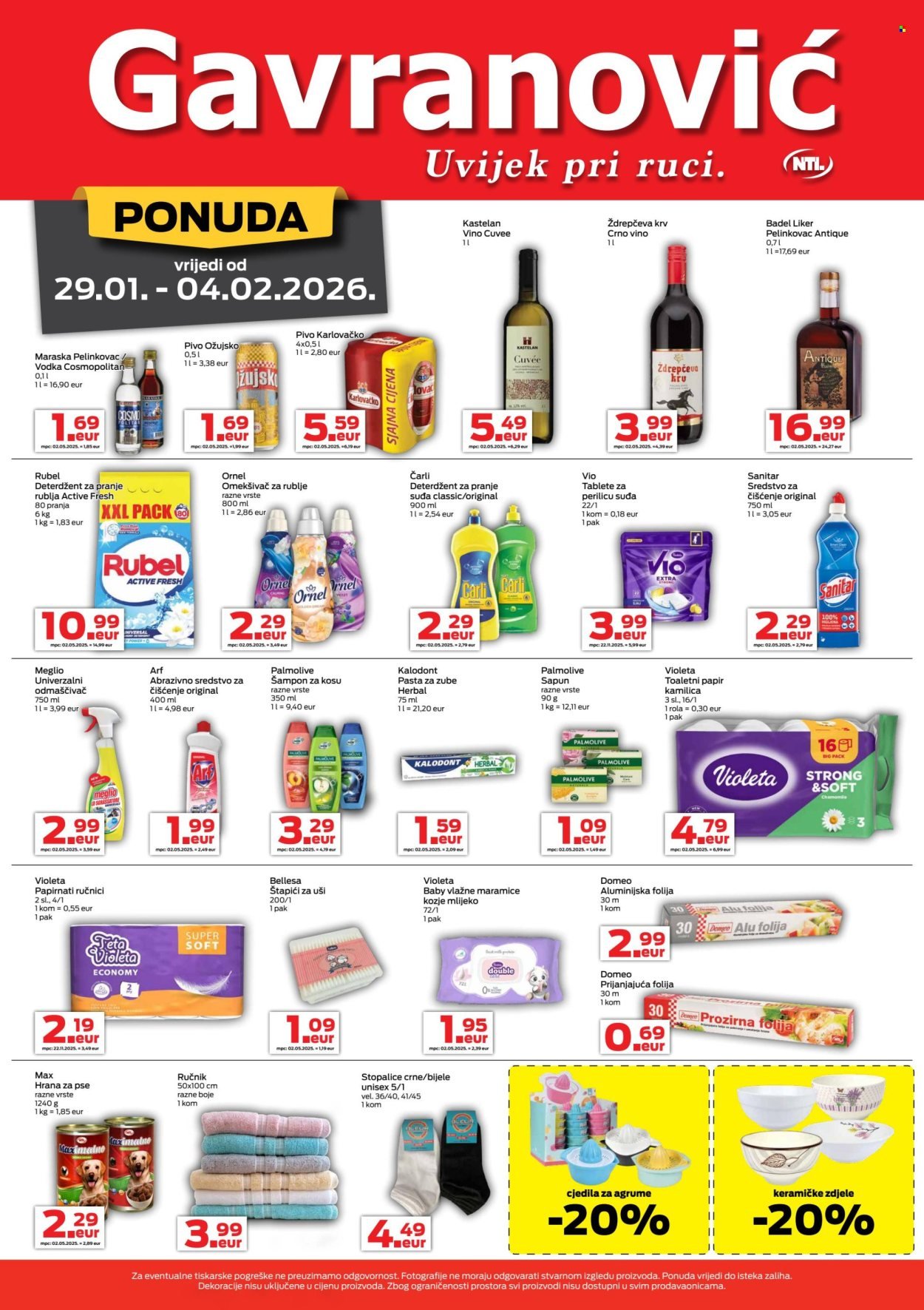 GAVRANOVIĆ katalog - Od četvrtka 29.01.2026.