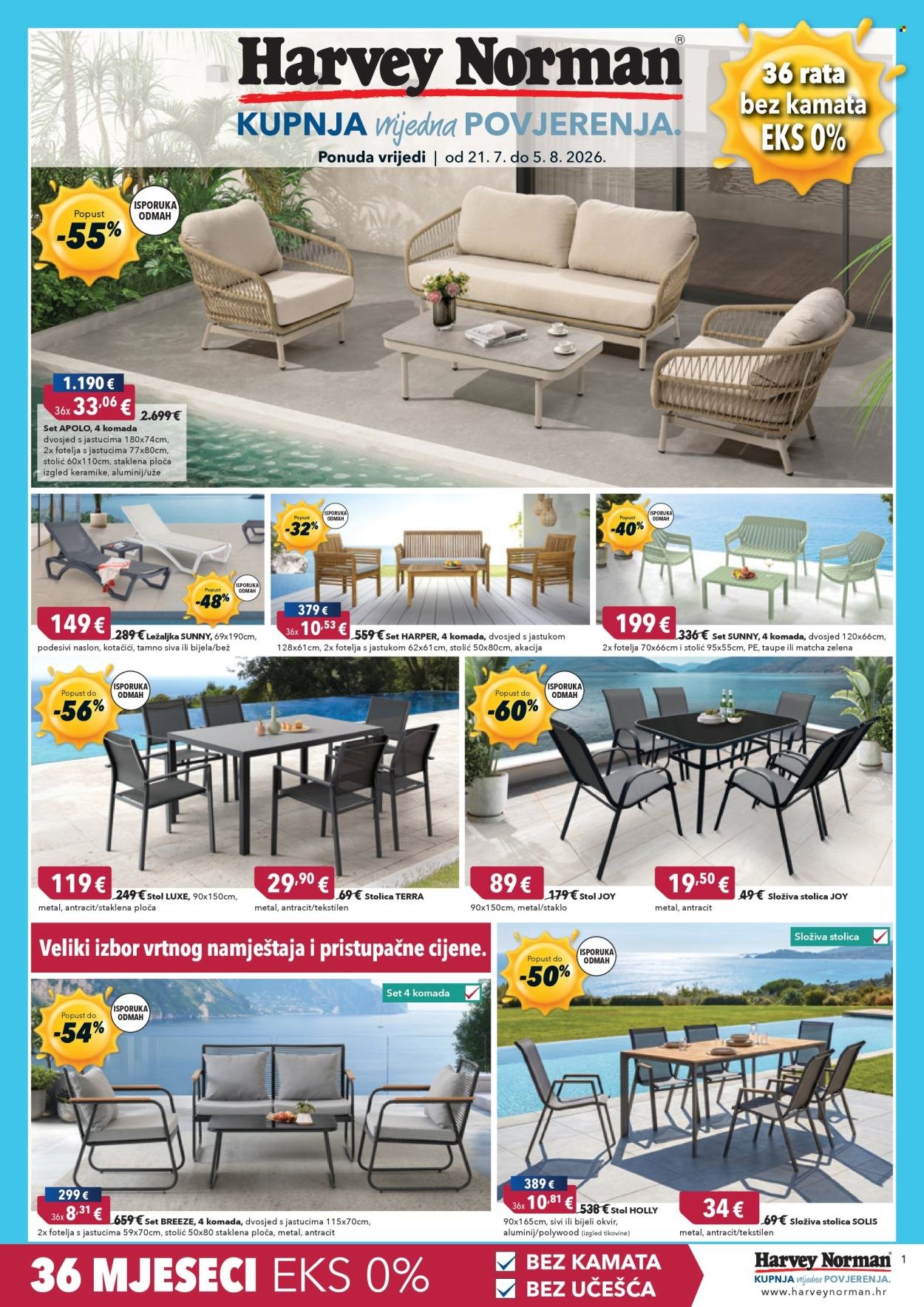 HARVEY NORMAN katalog - Vrtni namještaj - ljeto 2026