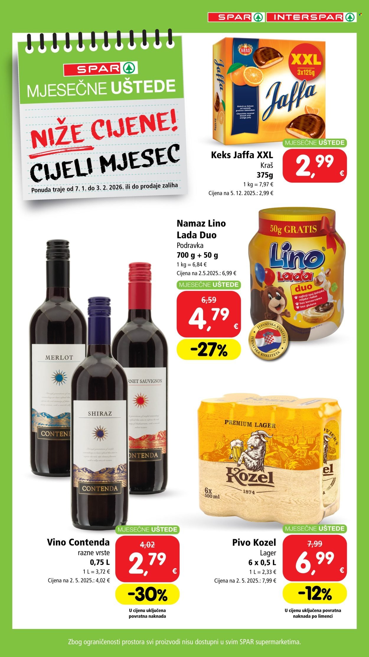 SPAR katalog - Mjesečne uštede