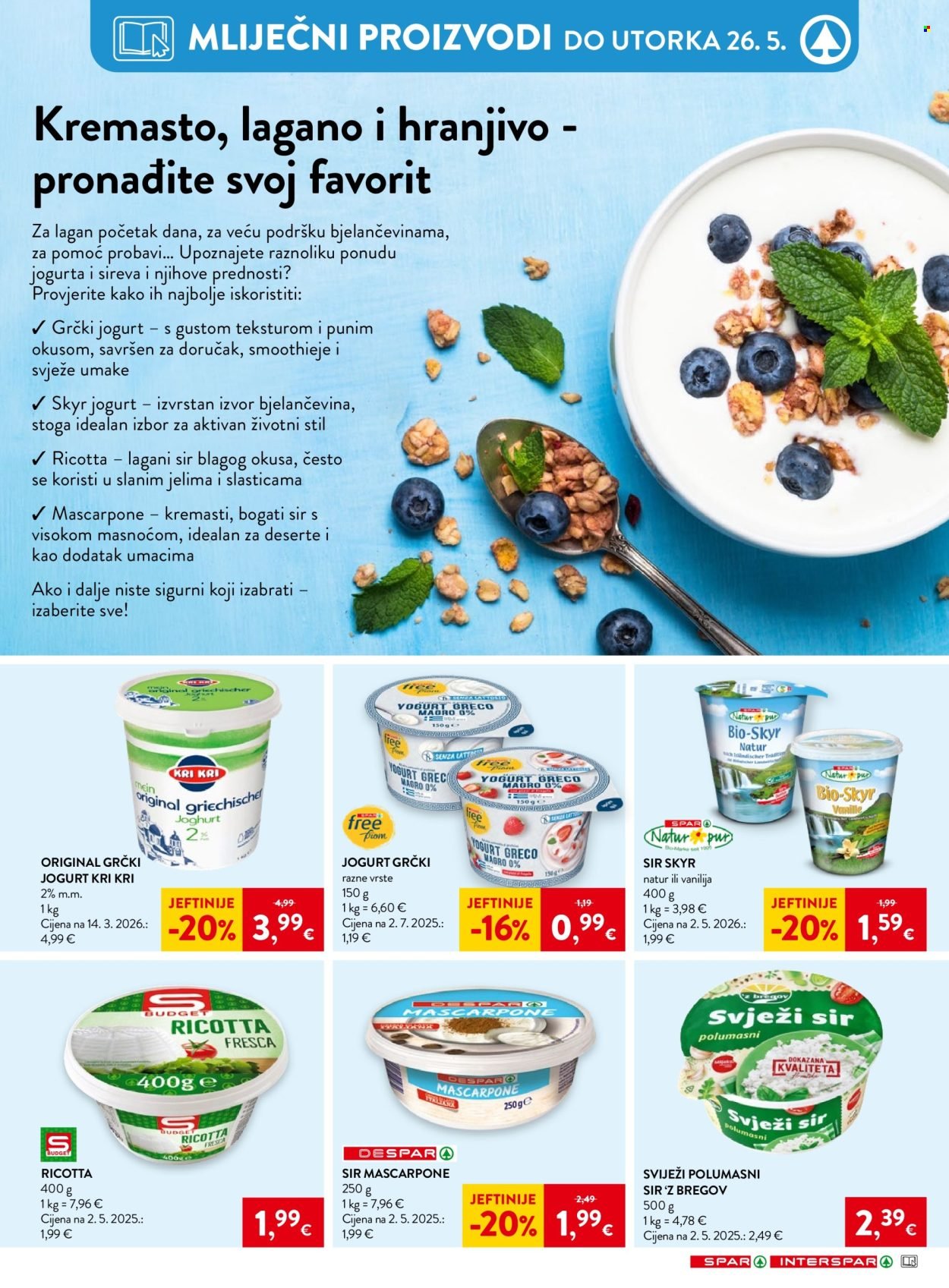 INTERSPAR katalog - Od srijede 20.05.2026.