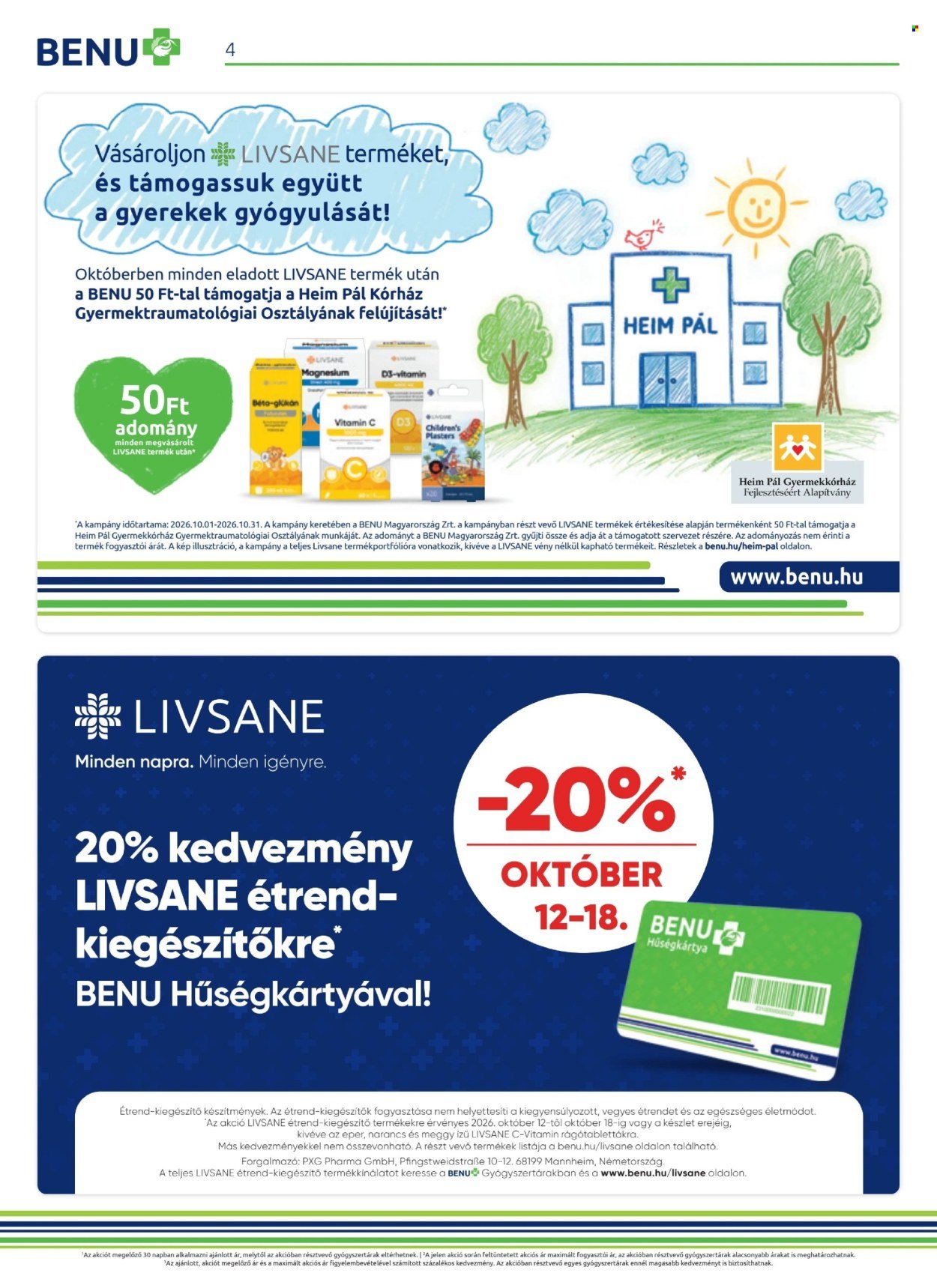 BENU Gyógyszertár akciós újság 2026.10.01 - 2026.10.31 | Minden Akció