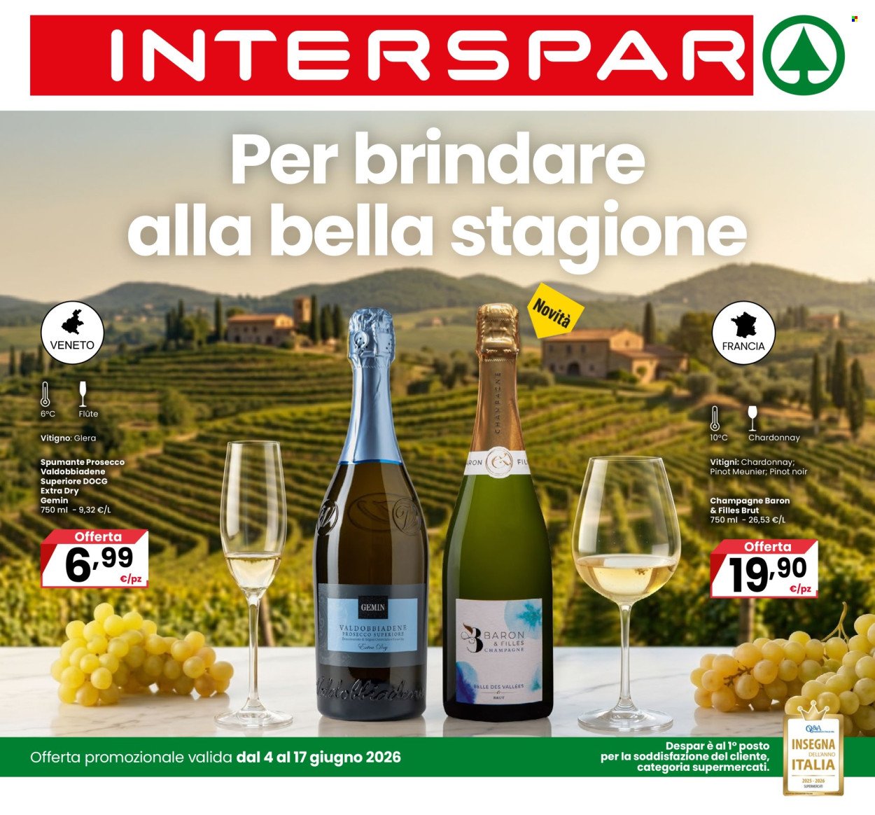 Volantino INTERSPAR - Catalogo Vini: Per brindare alla bella stagione