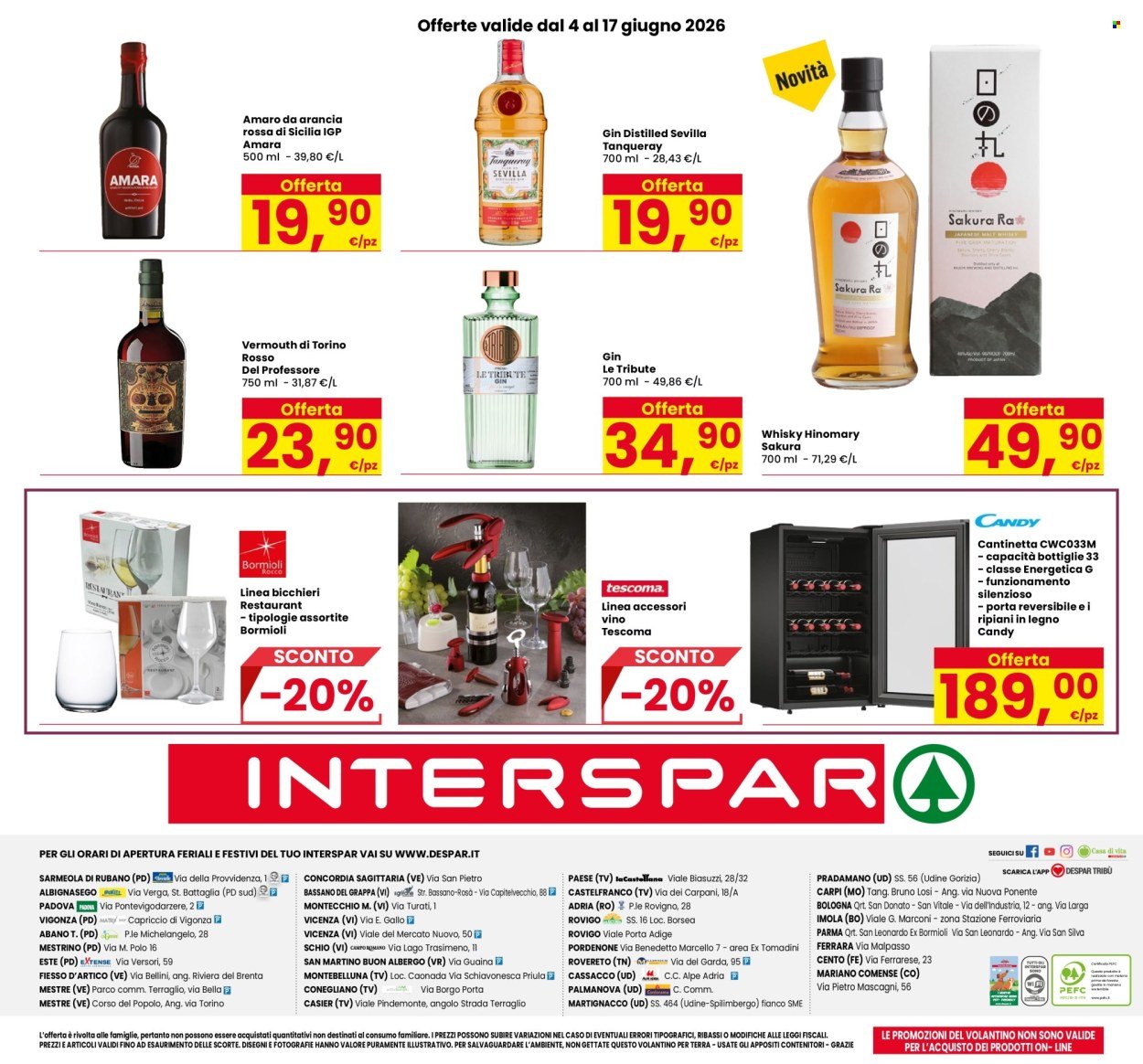 Volantino INTERSPAR - Catalogo Vini: Per brindare alla bella stagione
