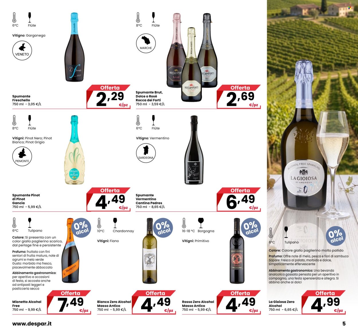 Volantino INTERSPAR - Catalogo Vini: Per brindare alla bella stagione