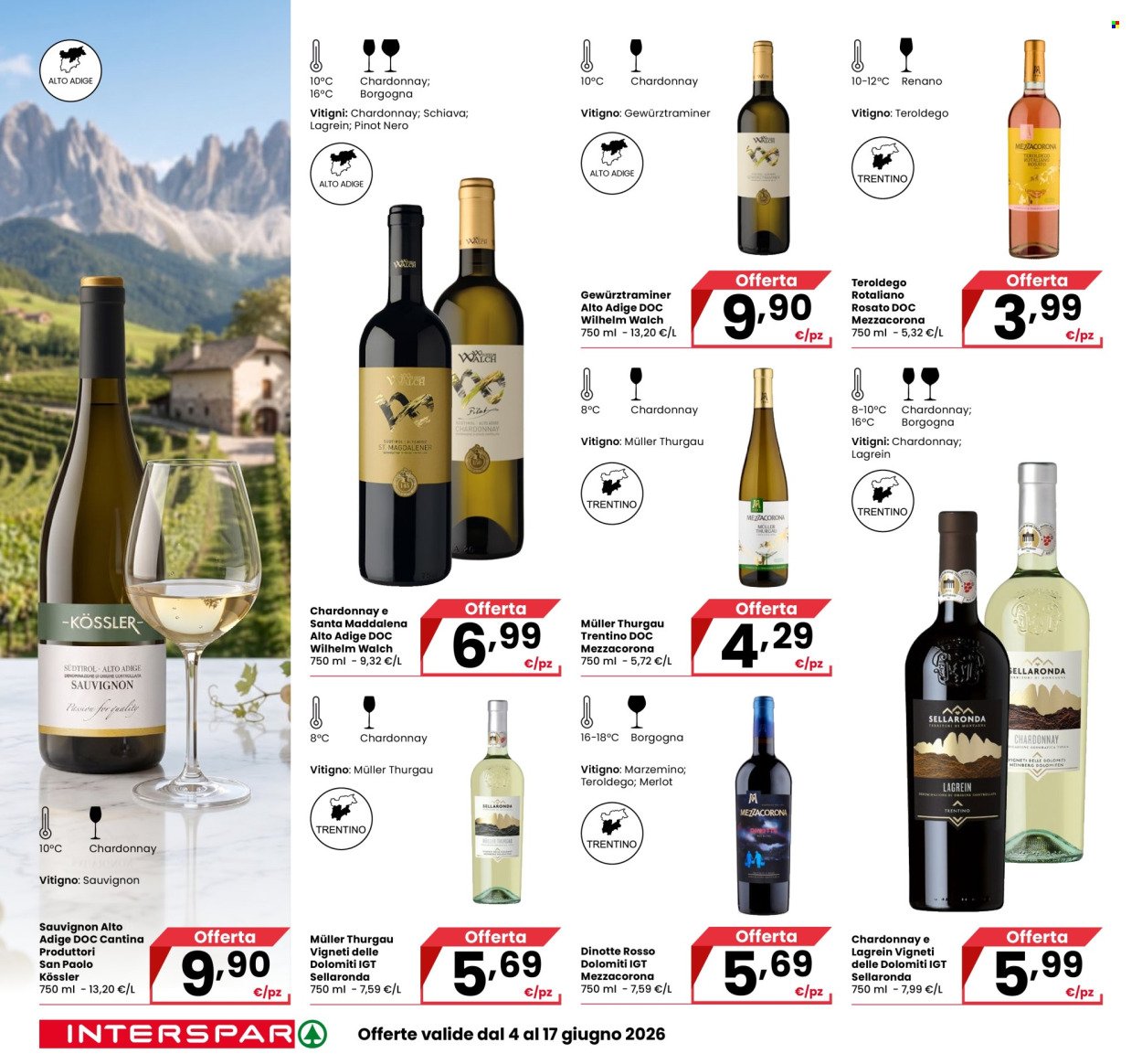 Volantino INTERSPAR - Catalogo Vini: Per brindare alla bella stagione