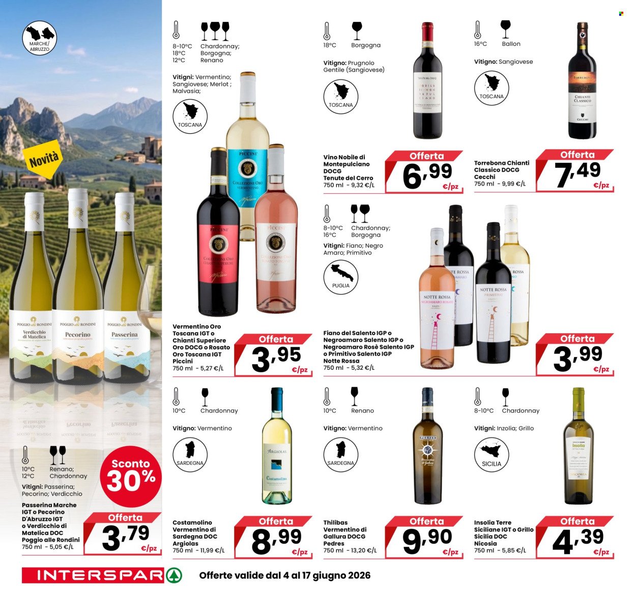 Volantino INTERSPAR - Catalogo Vini: Per brindare alla bella stagione