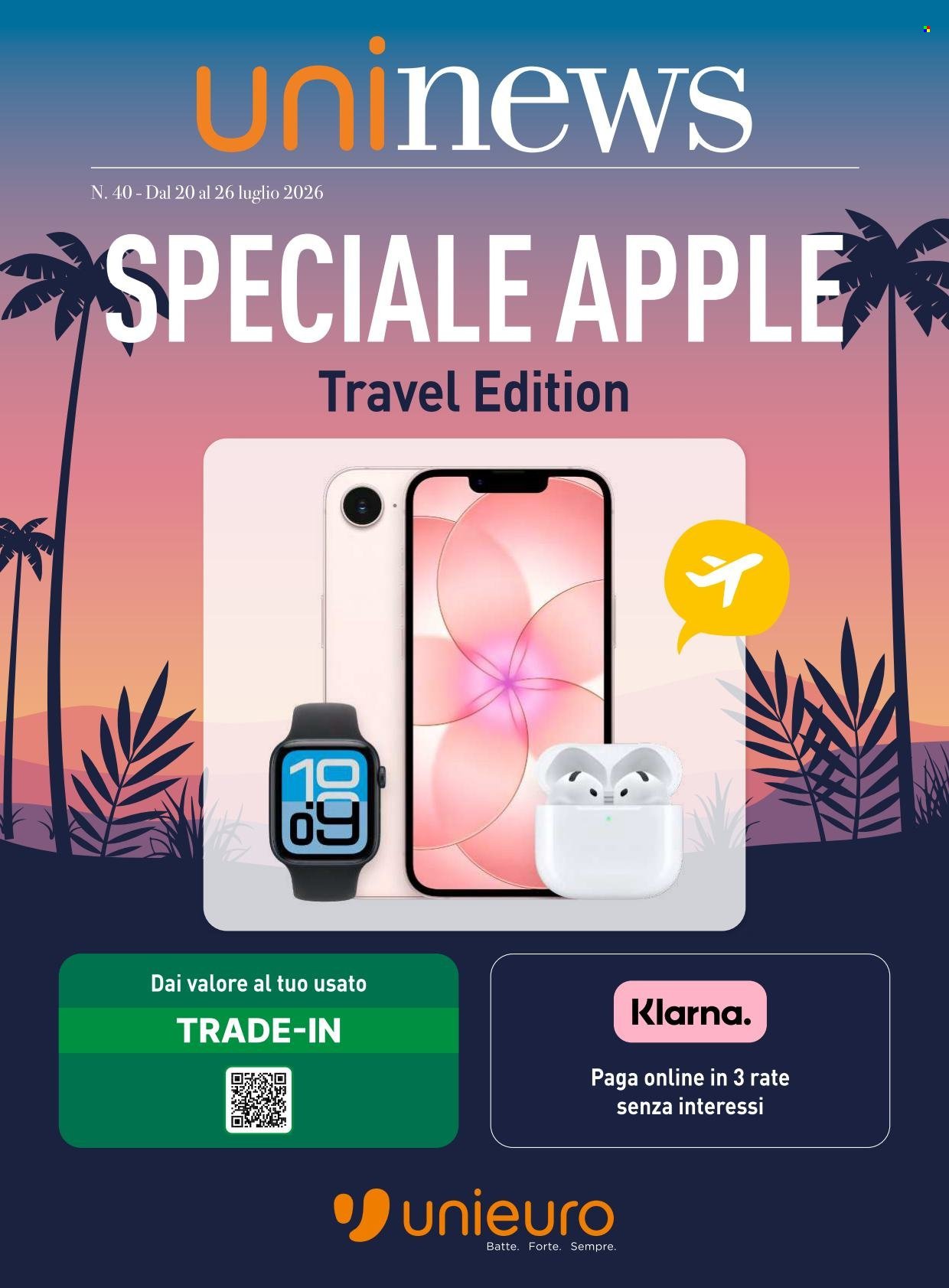 Volantino UNIEURO - Speciale Apple