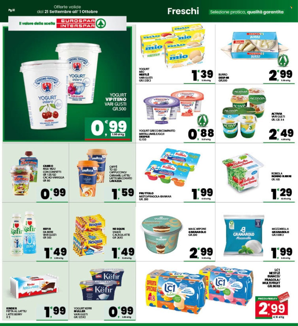 Volantino EUROSPAR - Da lunedì 21 settembre 2026