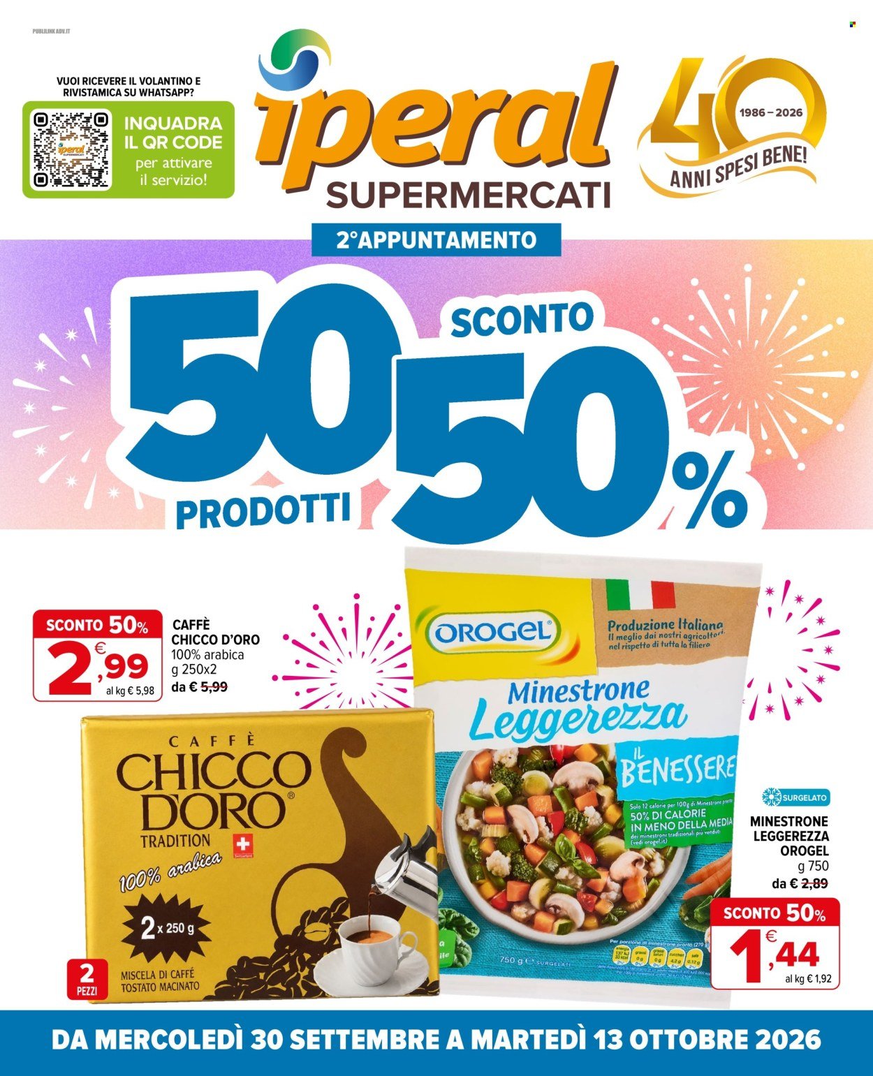 Volantino IPERAL - 50 prodotti al 50%