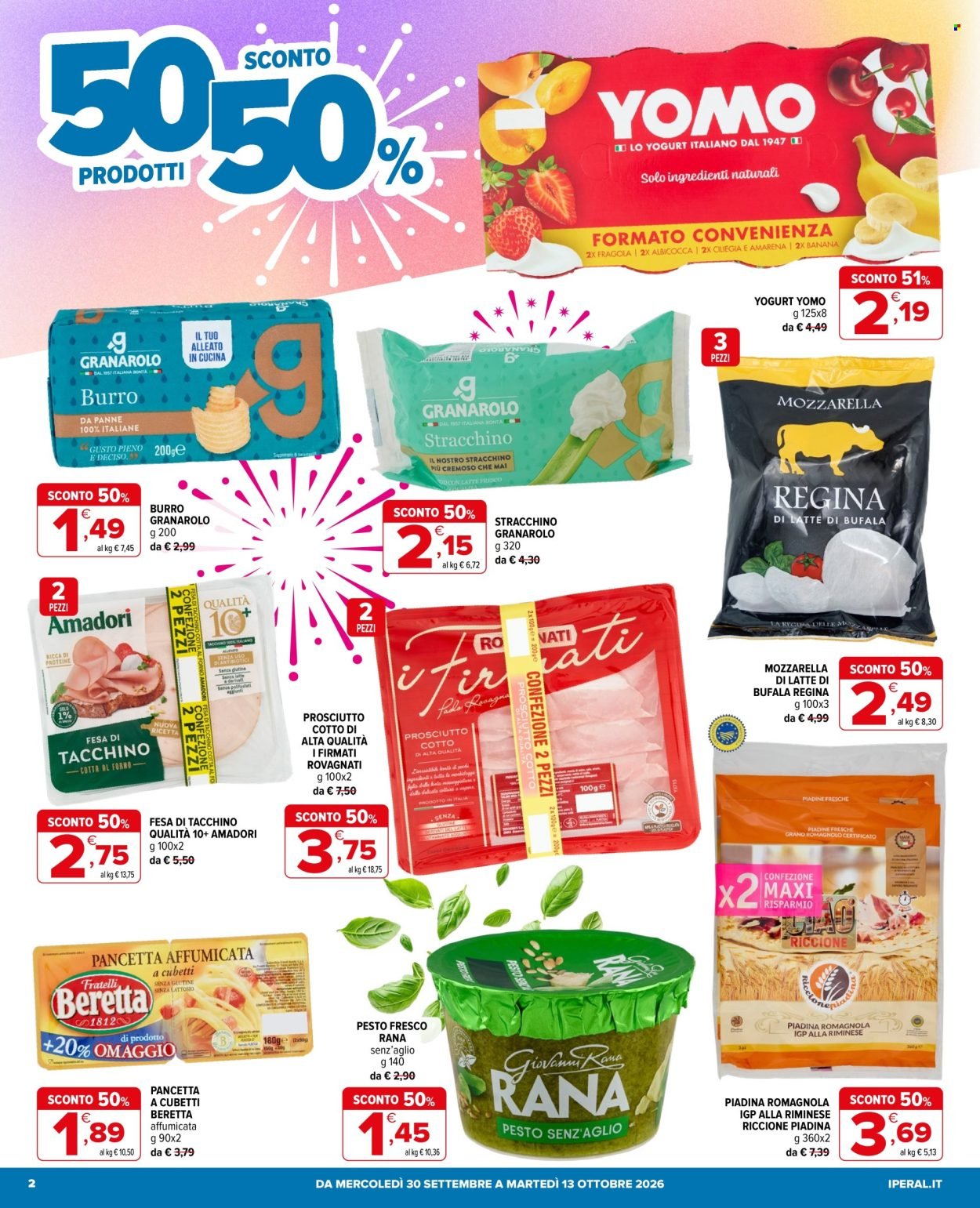 Volantino IPERAL - 50 prodotti al 50%