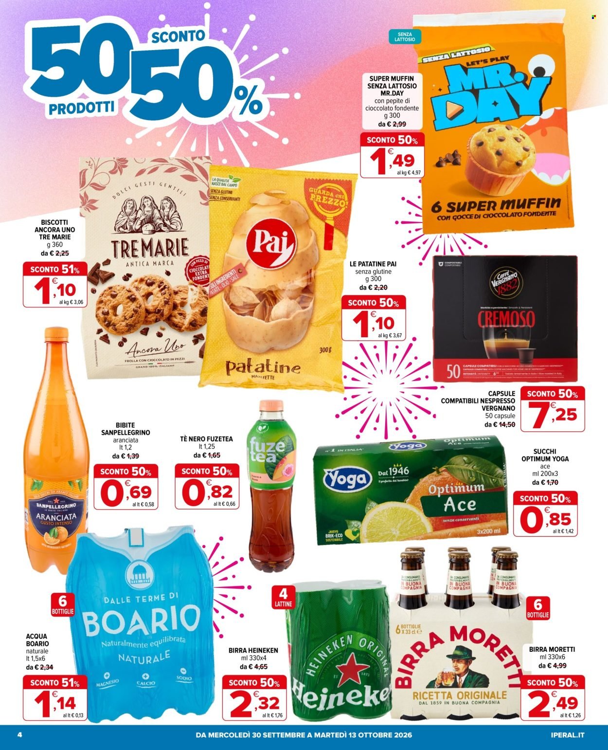 Volantino IPERAL - 50 prodotti al 50%