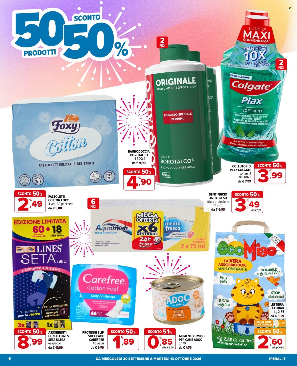 Volantino IPERAL - 50 prodotti al 50%