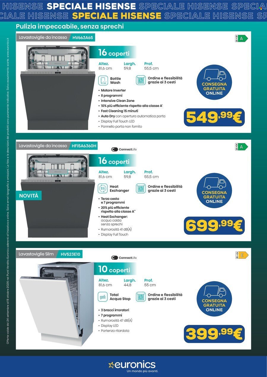 Volantino EURONICS - Speciale Hisense