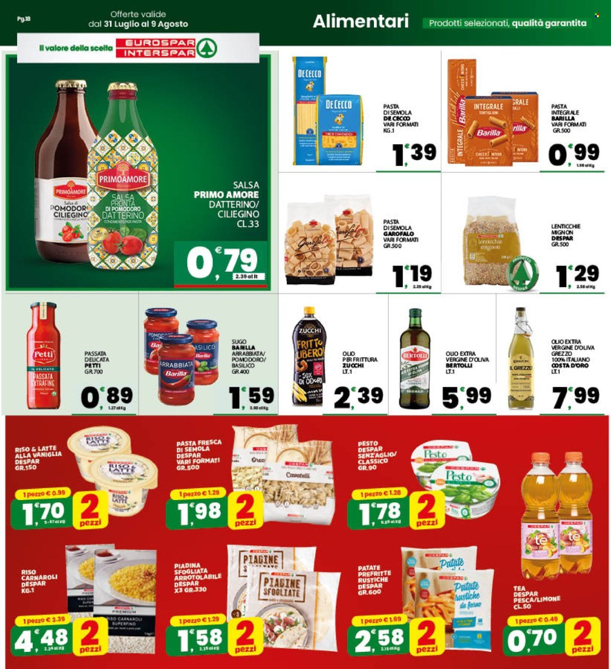 Volantino EUROSPAR - Da venerdì 31 luglio 2026