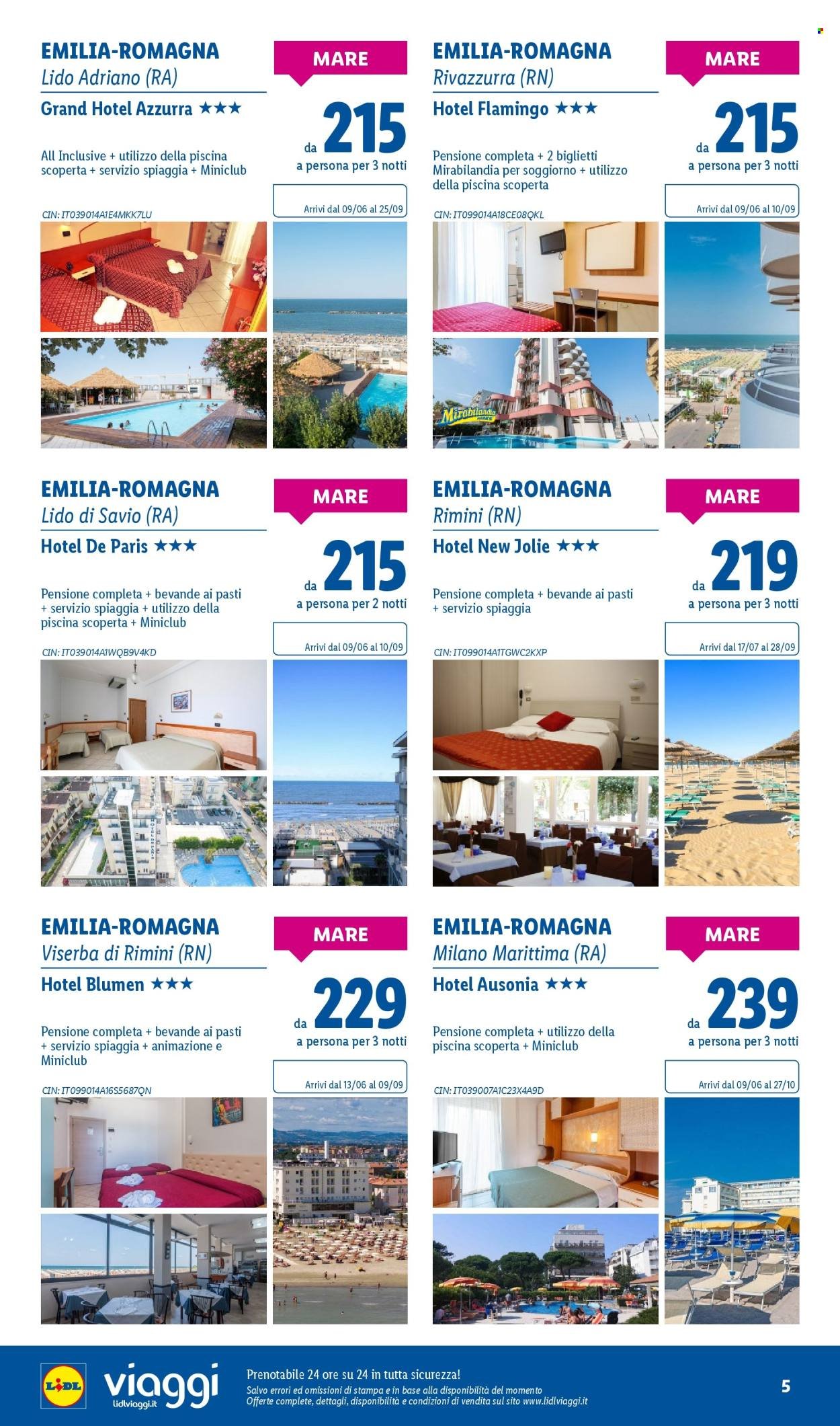 Volantino LIDL - I viaggi del mese