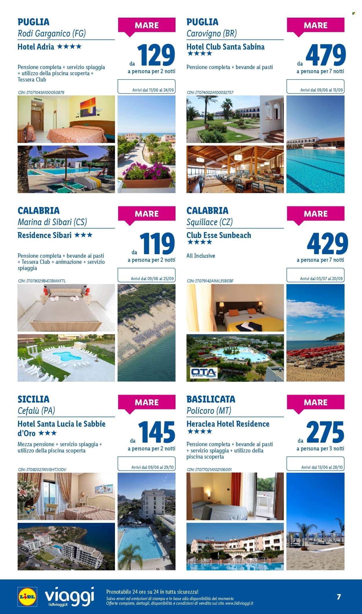 Volantino LIDL - I viaggi del mese