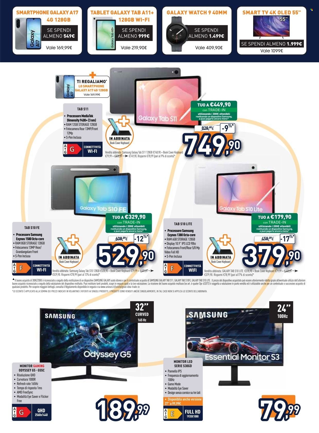 Volantino UNIEURO - Samsung regala Samsung