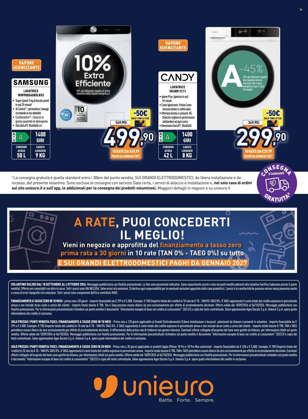 Volantino UNIEURO - Passione Casa