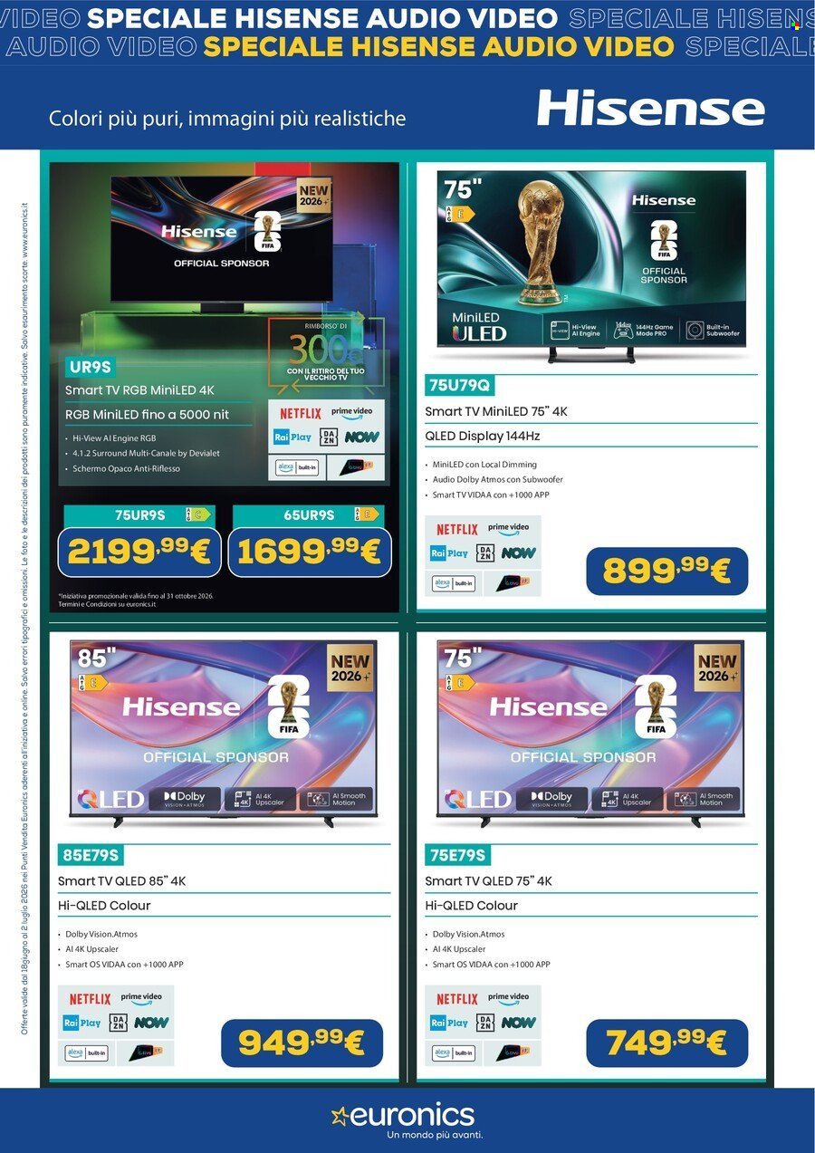 Volantino EURONICS - Speciale Hisense