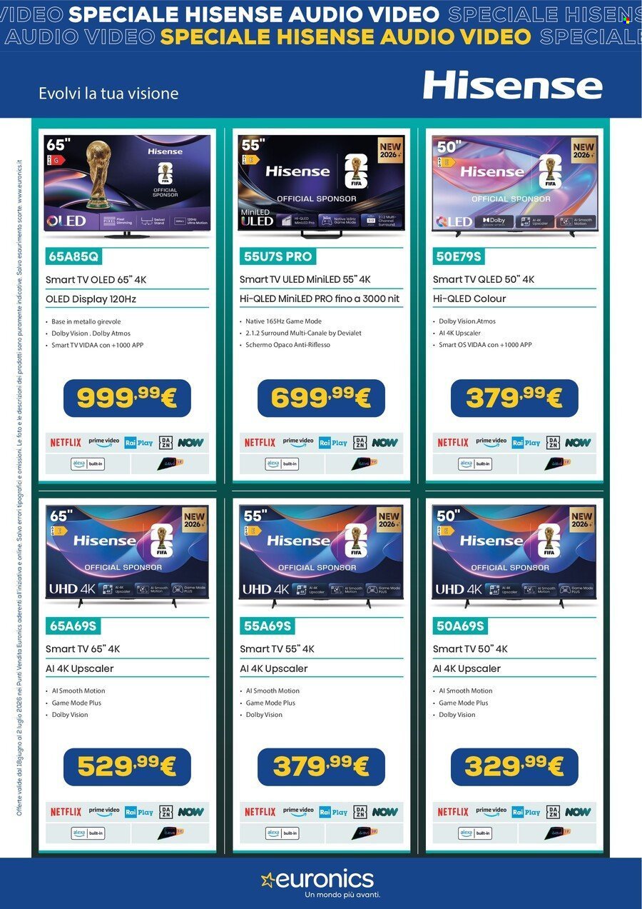Volantino EURONICS - Speciale Hisense