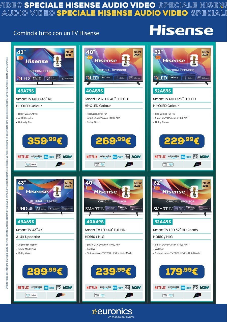 Volantino EURONICS - Speciale Hisense