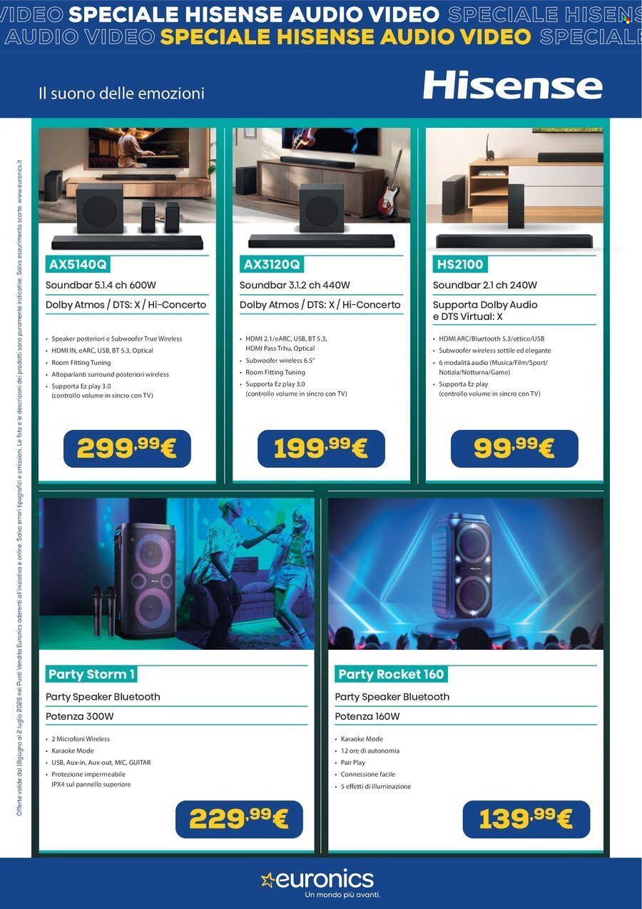 Volantino EURONICS - Speciale Hisense