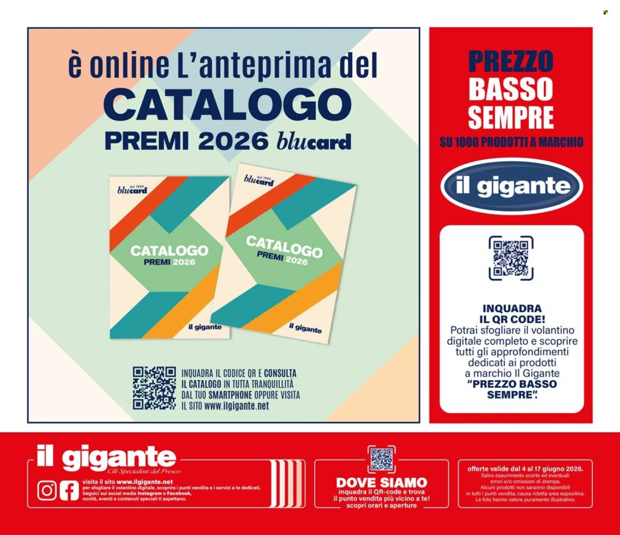 Volantino IL GIGANTE - Uno è Gratis