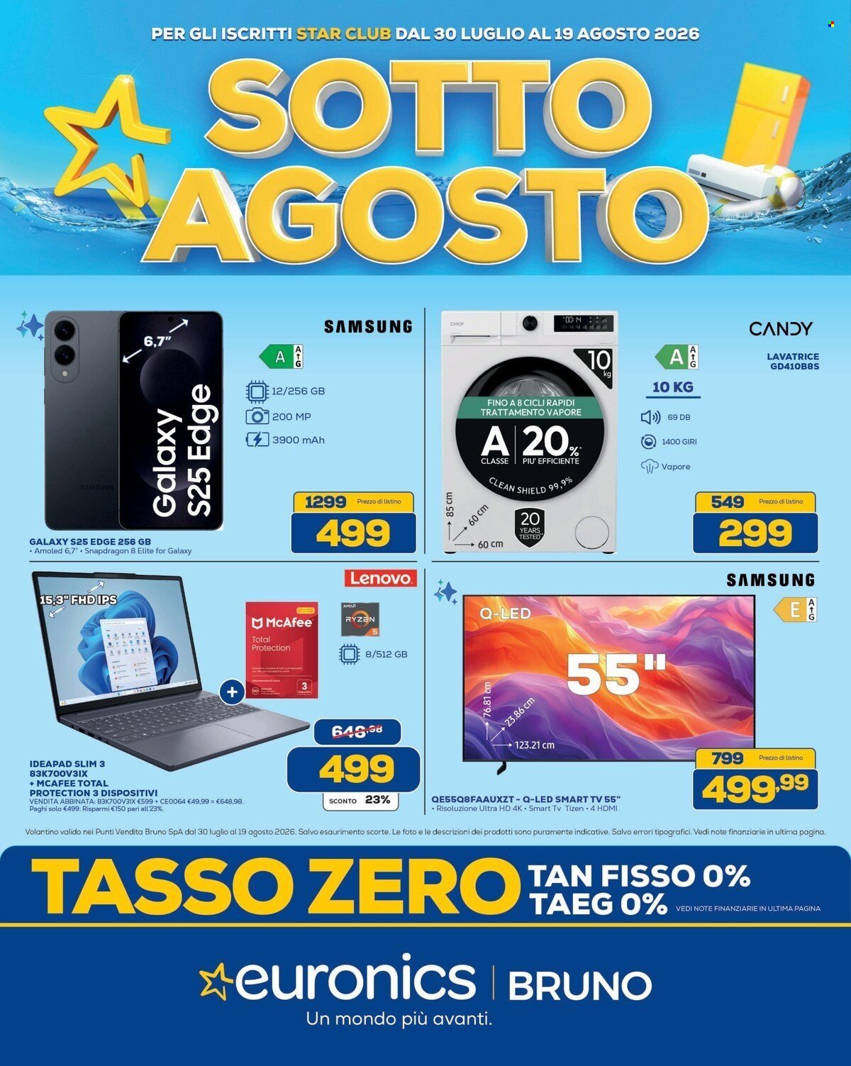Volantino EURONICS - SOTTO AGOSTO