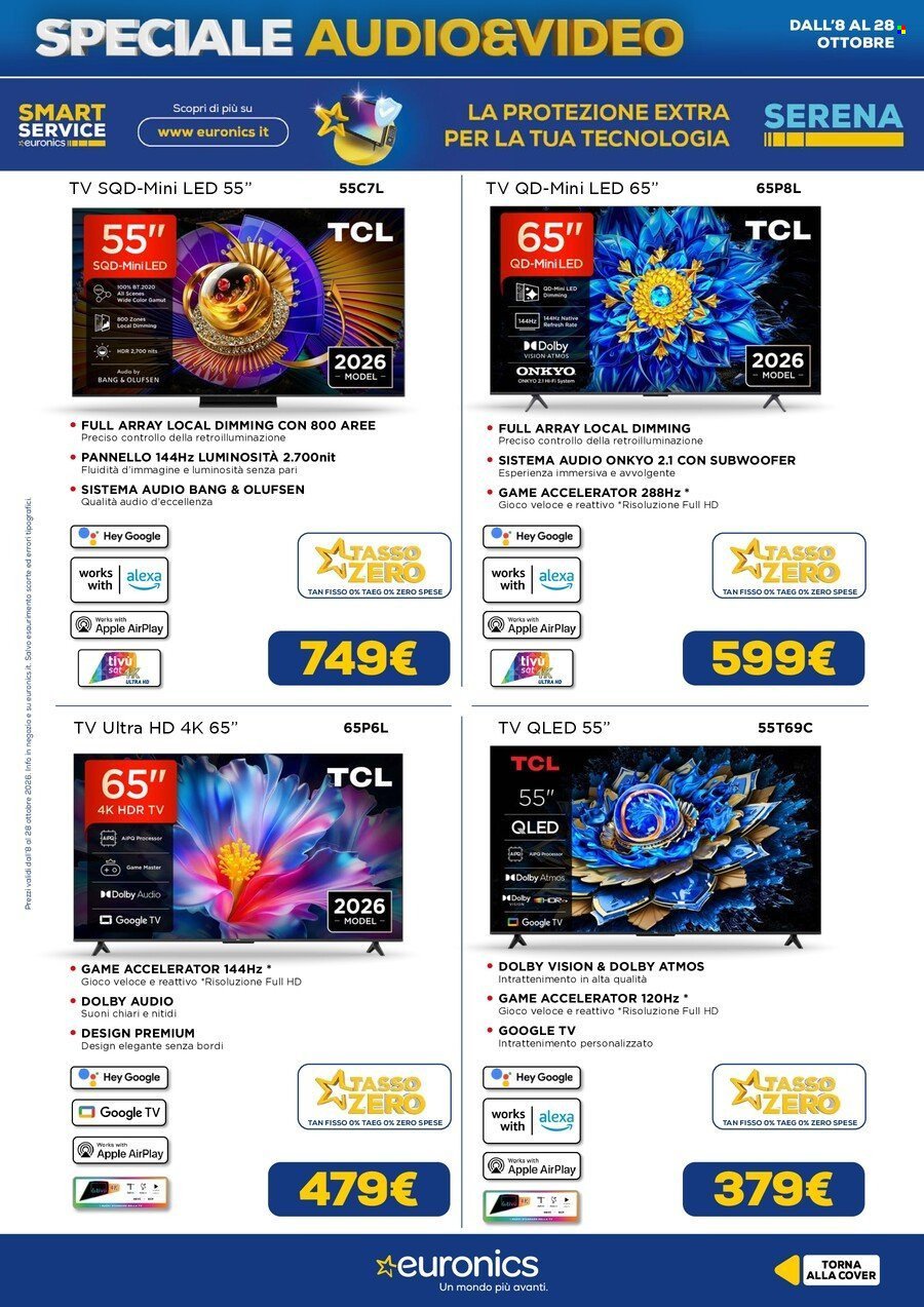 Volantino EURONICS - Speciale Audio Video