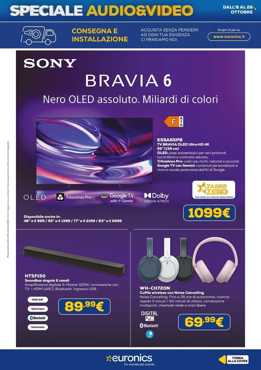 Volantino EURONICS - Speciale Audio Video