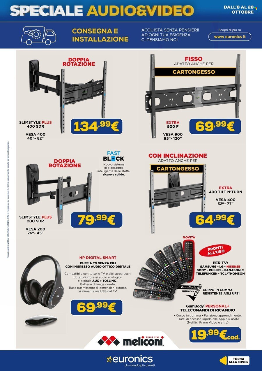Volantino EURONICS - Speciale Audio Video