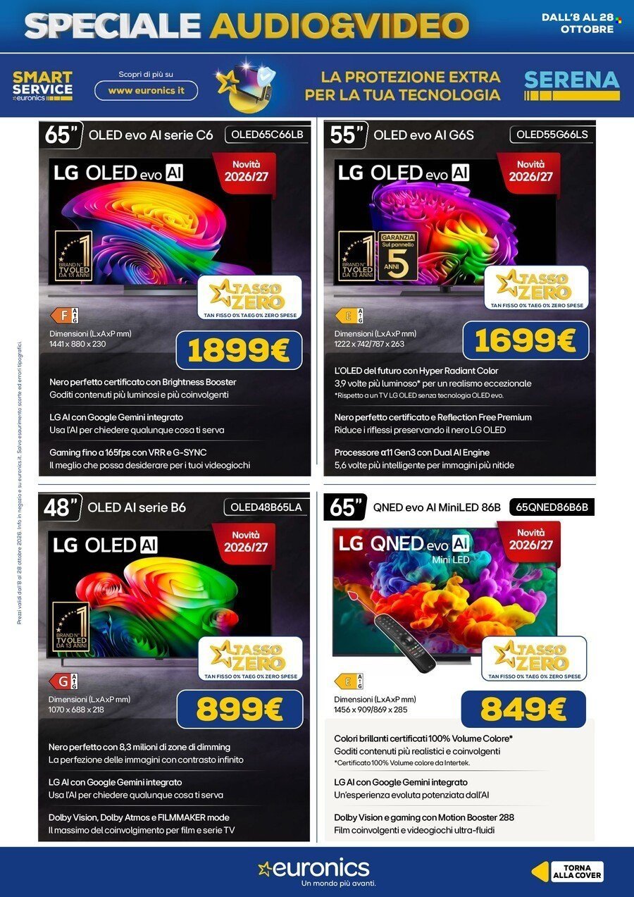 Volantino EURONICS - Speciale Audio Video