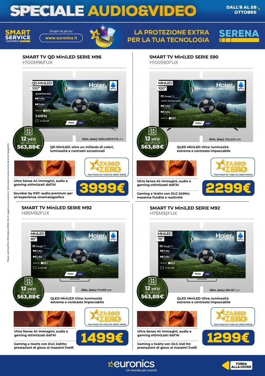 Volantino EURONICS - Speciale Audio Video