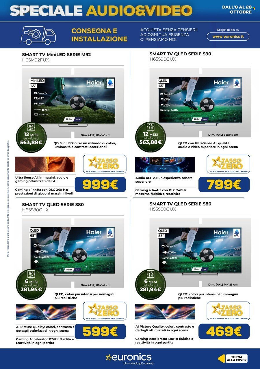 Volantino EURONICS - Speciale Audio Video