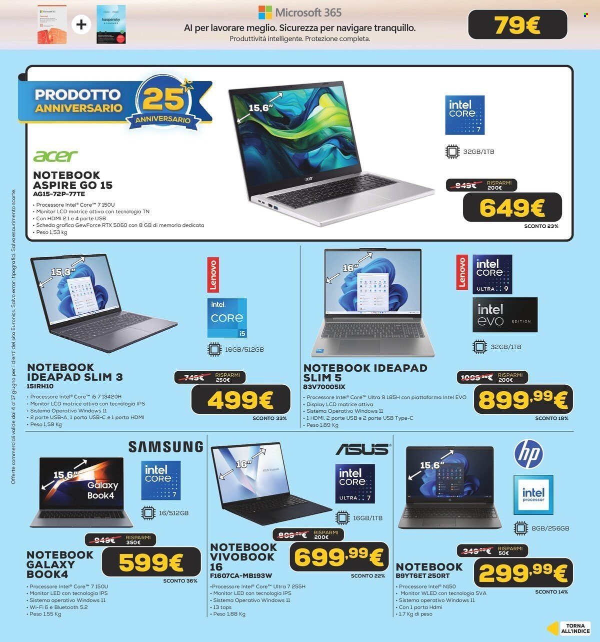Volantino EURONICS - Black Friday d'Estate