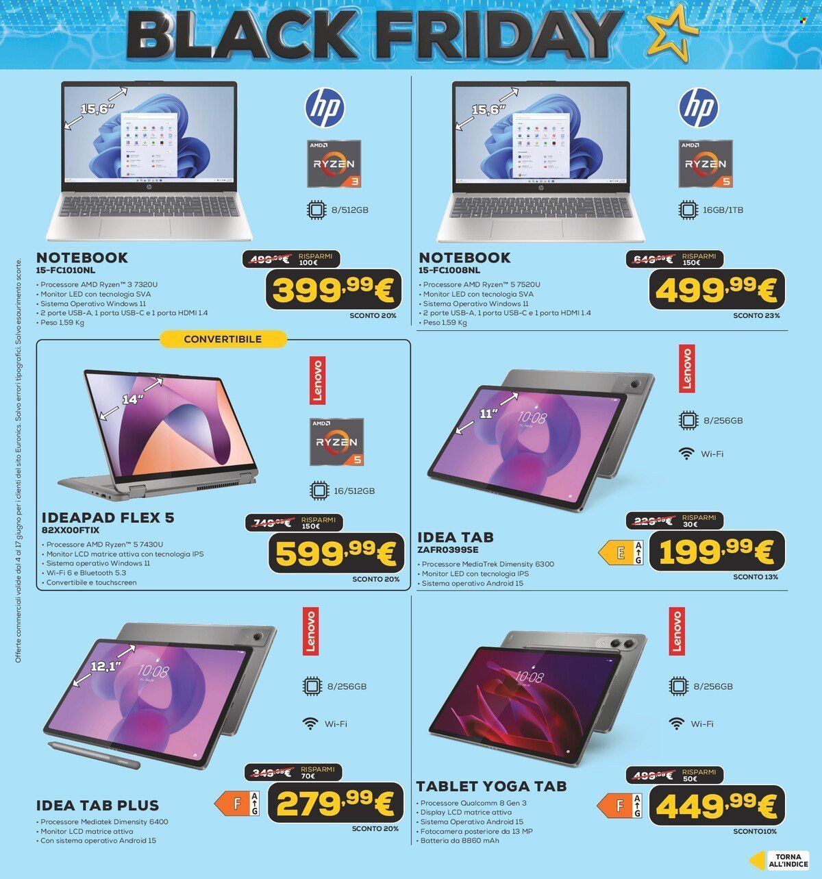 Volantino EURONICS - Black Friday d'Estate