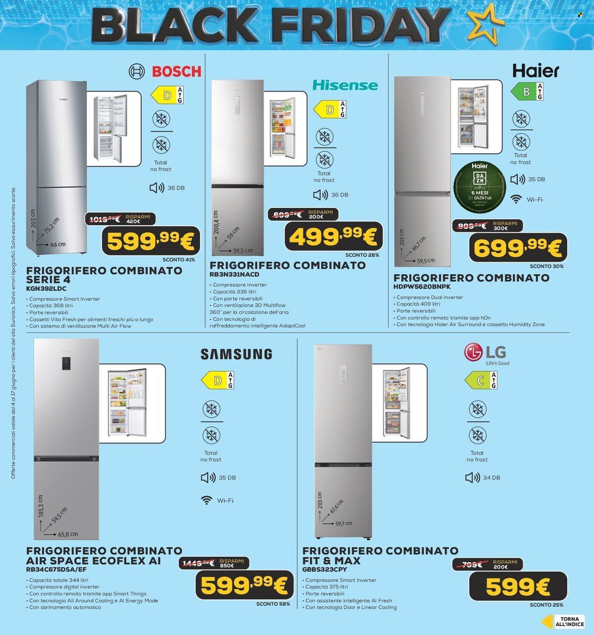 Volantino EURONICS - Black Friday d'Estate