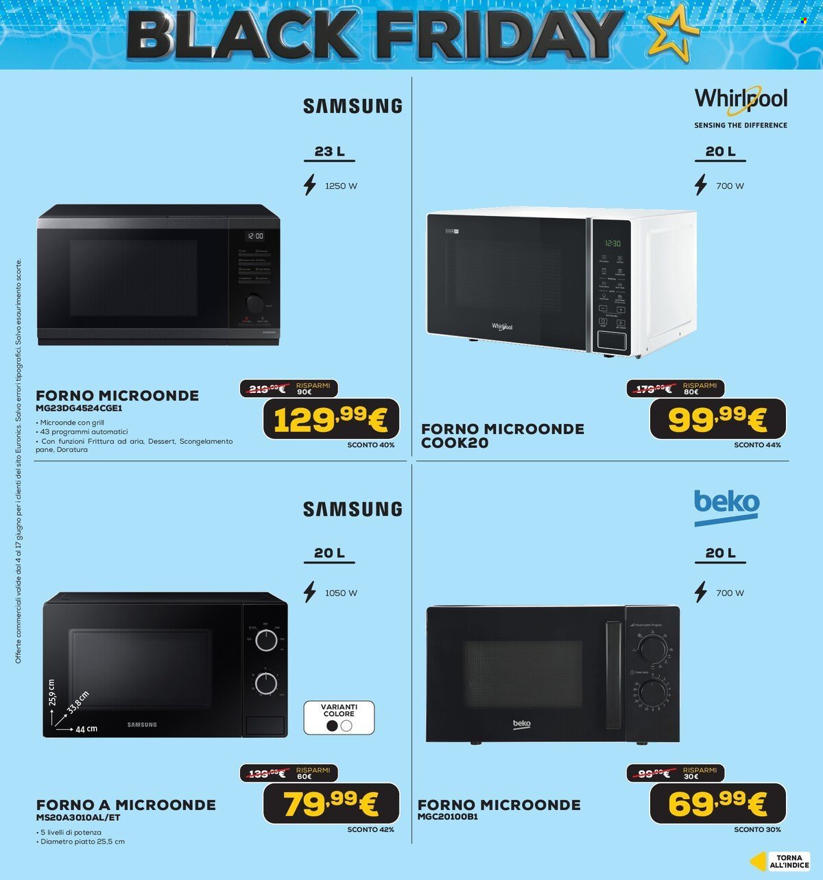Volantino EURONICS - Black Friday d'Estate