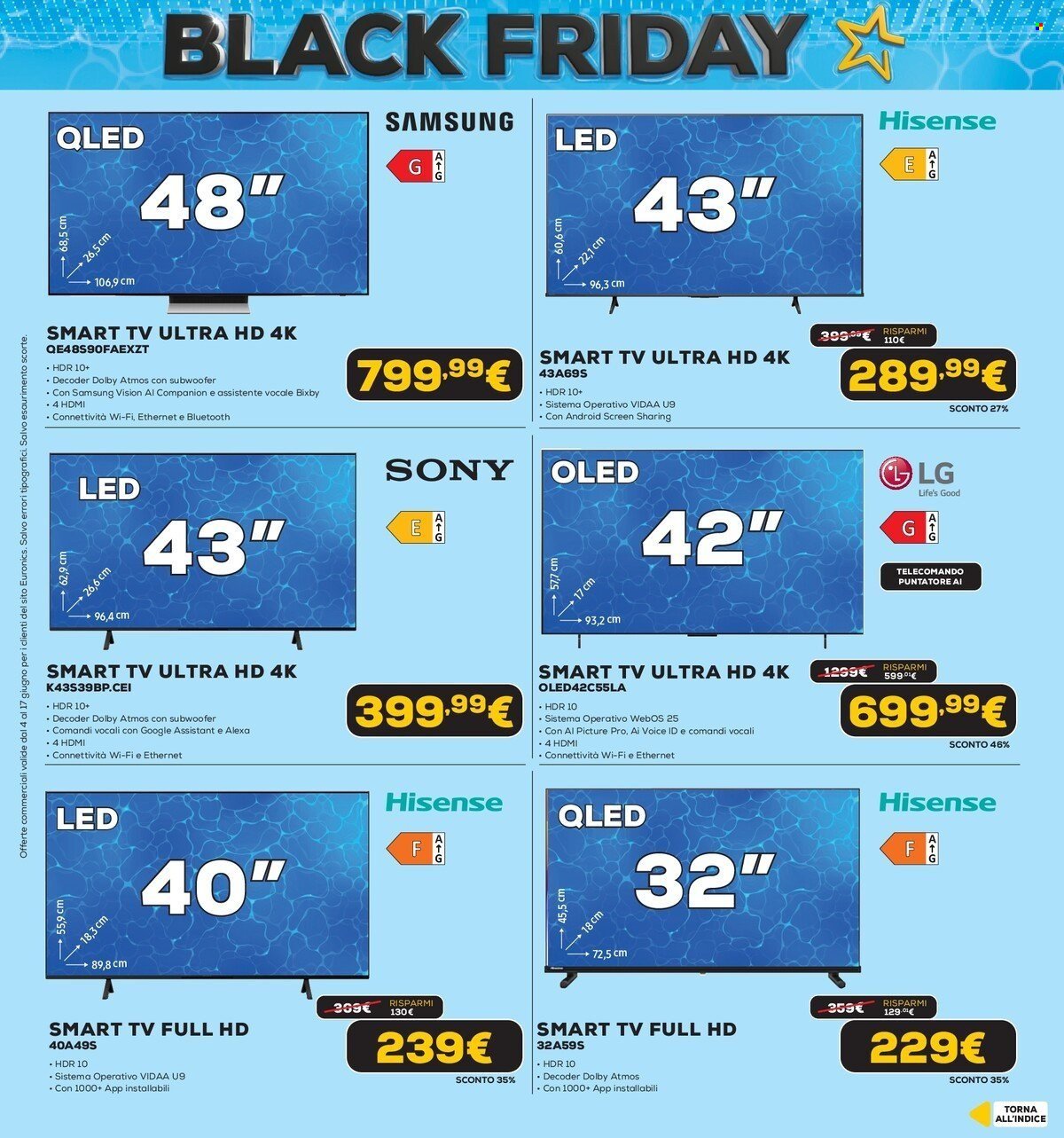 Volantino EURONICS - Black Friday d'Estate