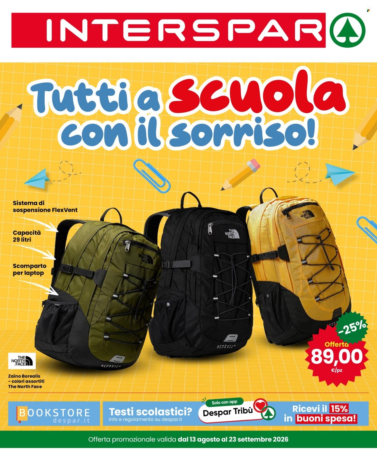 Volantino INTERSPAR - Tutti a scuola con il sorriso