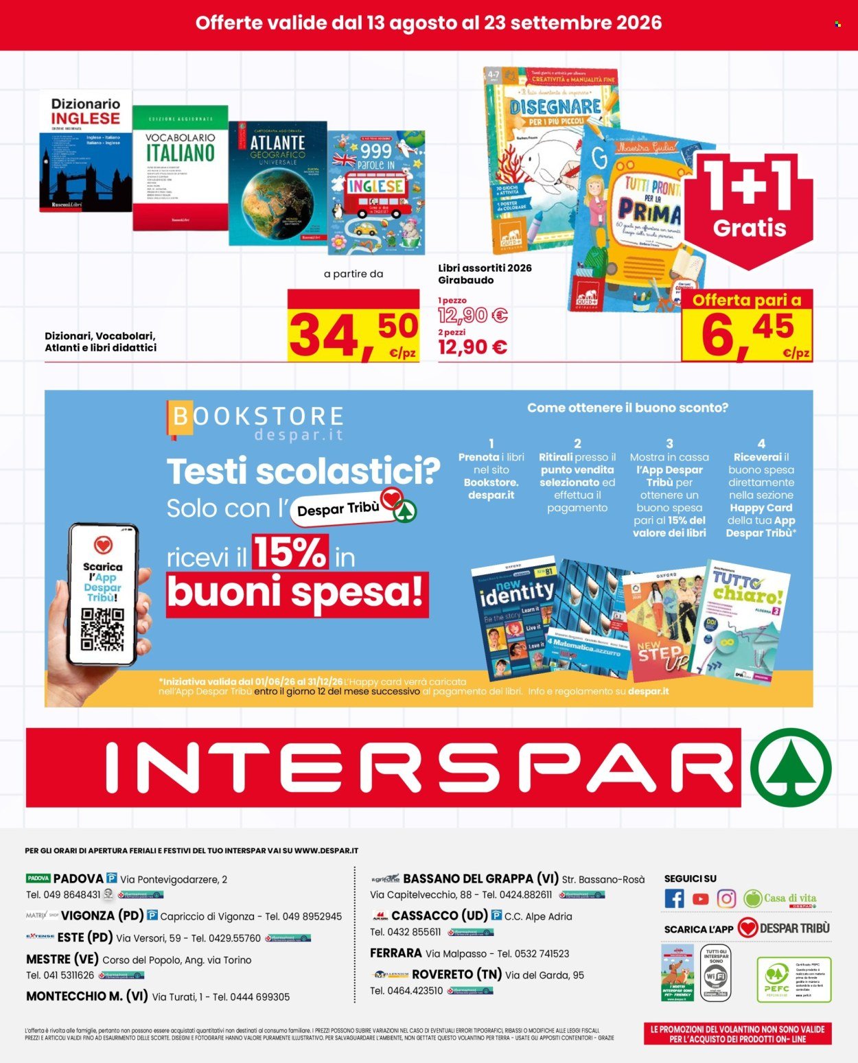Volantino INTERSPAR - Tutti a scuola con il sorriso