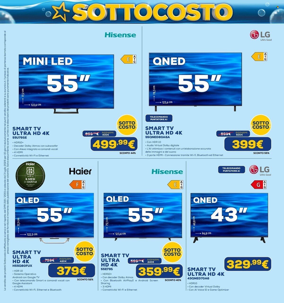 Volantino EURONICS - Sottocosto