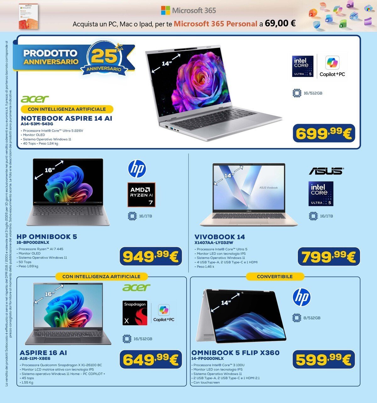 Volantino EURONICS - Sottocosto
