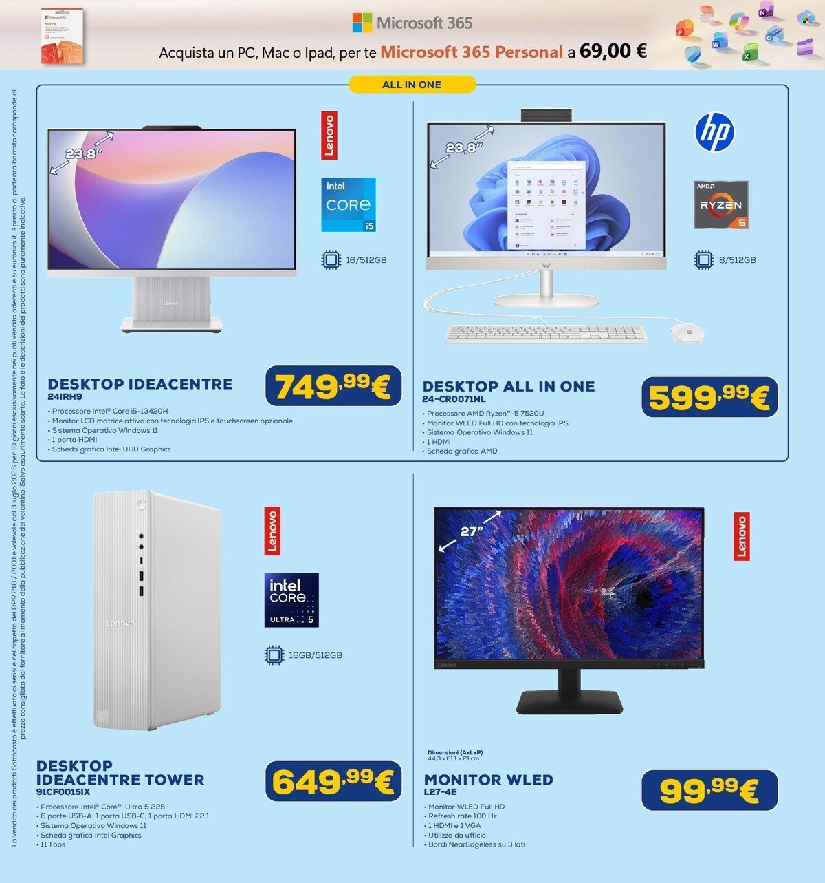 Volantino EURONICS - Sottocosto