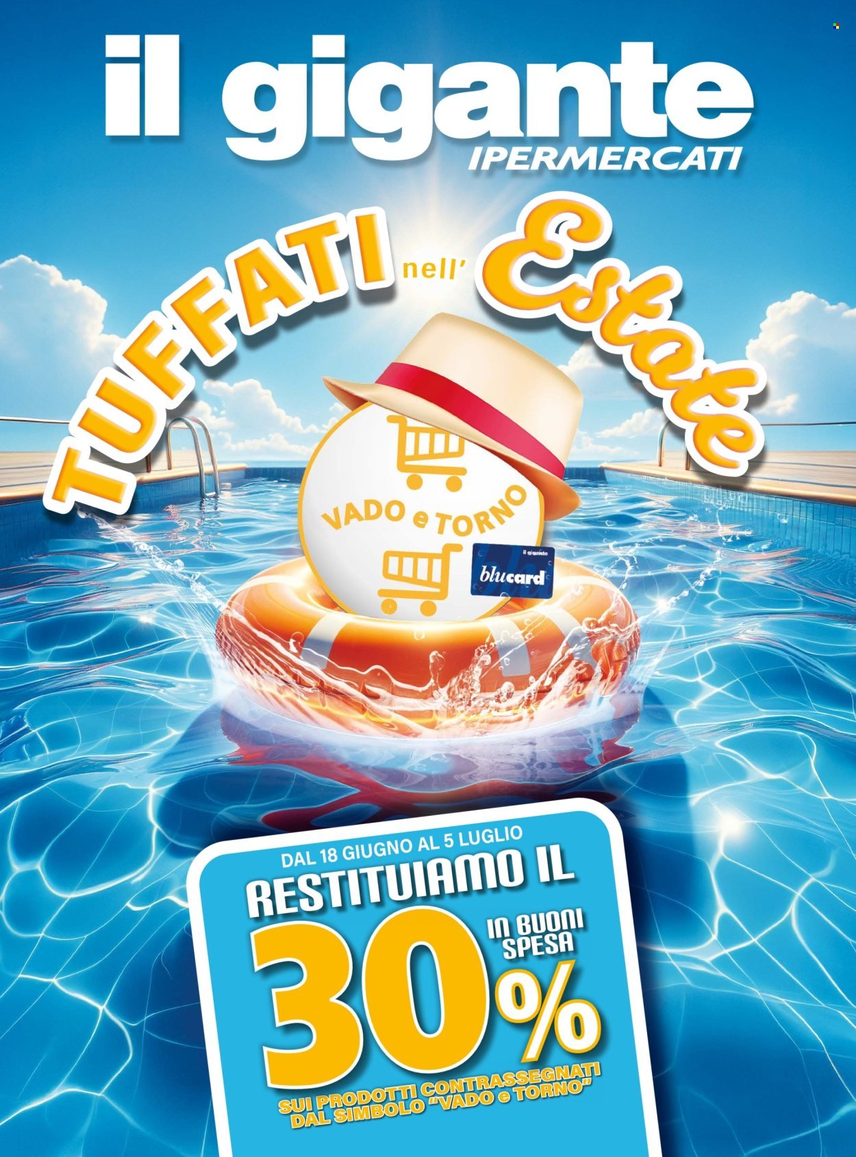 Volantino IL GIGANTE - Tuffati nell'Estate