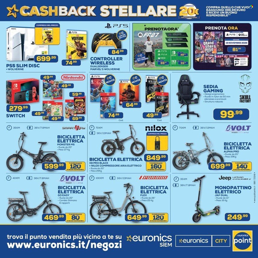 Volantino EURONICS - CASHBACK STELLARE