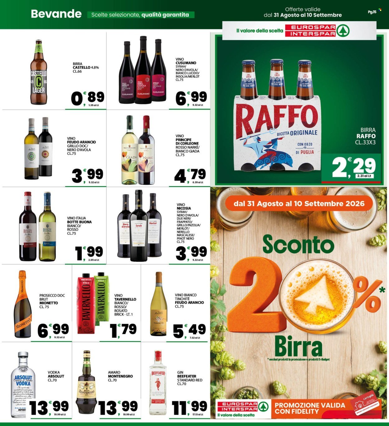 Volantino INTERSPAR - Da lunedì 31 agosto 2026