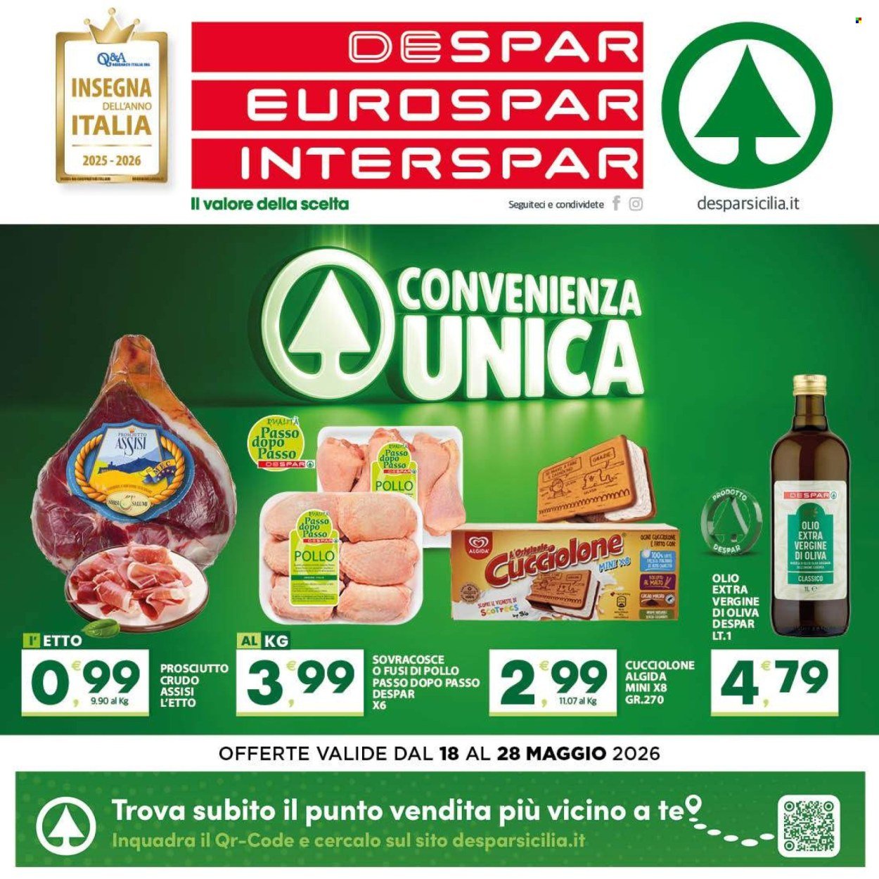 Volantino EUROSPAR - Da lunedì 18 2026 (2026-05-18 - 2026-05-28)